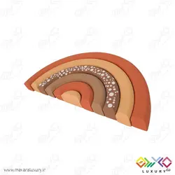اکسسوری اتاق کودک پازل رنگین کمان چوبی 6 رنگ MKT01