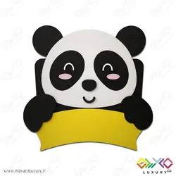 دیوارکوب تزئینی نام کودک طرح حیوانات (پاندا) MKIDS30