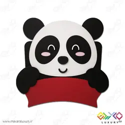 دیوارکوب تزئینی نام کودک طرح حیوانات (پاندا) MKIDS30