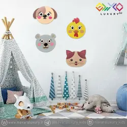 دیوارکوب تزئینی اتاق کودک طرح حیوانات (خروس) MKIDS19