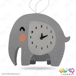 ساعت دیواری اتاق کودک و نوجوان طرح فیل بادکنکی MKids54