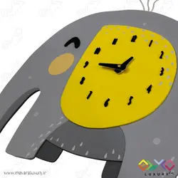 ساعت دیواری اتاق کودک و نوجوان طرح فیل بادکنکی MKids54