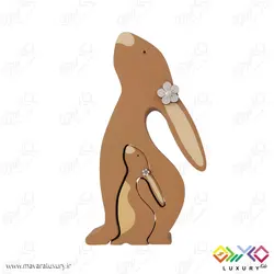 اکسسوری اتاق کودک پازل خرگوش مادر و دختر MKids55