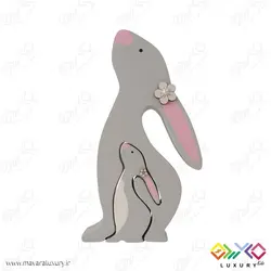 اکسسوری اتاق کودک پازل خرگوش مادر و دختر MKids55