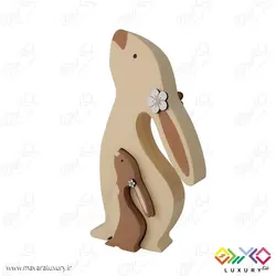 اکسسوری اتاق کودک پازل خرگوش مادر و دختر MKids55