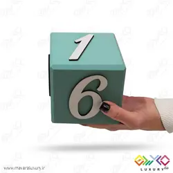 مکعب چوبی اعداد گاهشمار سن کودک (مگاسایز) MKIDS35