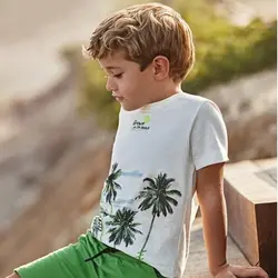 تیشرت ساحلی پسرانه برند Mayoral هم برندش خوبه و هم طرحش خاصه