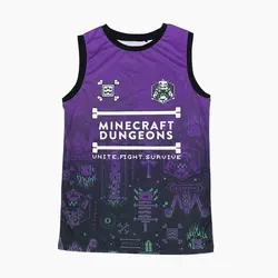 تیشرت آستین حلقه ای پسرانه | تیشرت پسرانه طرح ماینکرافت