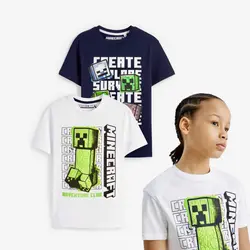 خرید و قیمت تیشرت پسرانه طرح ماینکرافت که پسرا عاشق اند