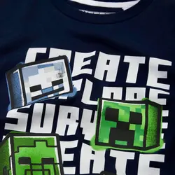 خرید و قیمت تیشرت پسرانه طرح ماینکرافت که پسرا عاشق اند