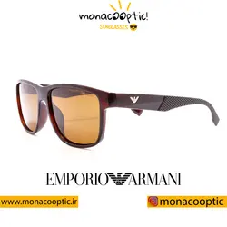 عینک آفتابی امپریو آرمانی 1811-3E قهوه ای براق (لنز تیره)
