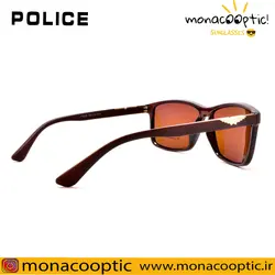 عینک آفتابی پلیس P5008 قهوه ای براق