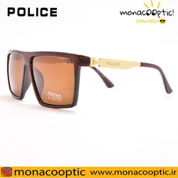 عینک آفتابی پلیس P5019 قهوه ای براق