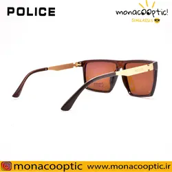 عینک آفتابی پلیس P5019 قهوه ای براق