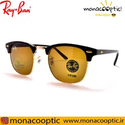 عینک آفتابی ری بن 3016 مشکی براق (لنز قهوه ای)