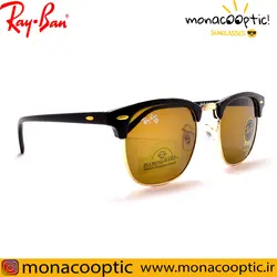 عینک آفتابی ری بن 3016 مشکی براق (لنز قهوه ای)