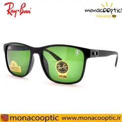 عینک آفتابی ری بن RB4342 مشکی براق (لنز سبز)