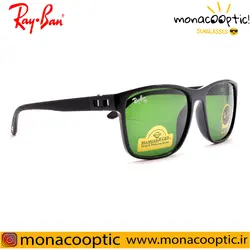 عینک آفتابی ری بن RB4342 مشکی براق (لنز سبز)