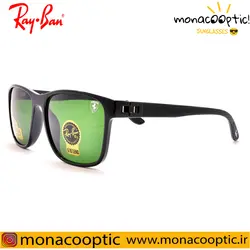 عینک آفتابی ری بن RB4342 مشکی براق (لنز سبز)