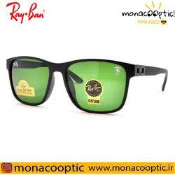 عینک آفتابی ری بن RB4342 مشکی مات (لنز سبز)