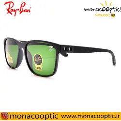 عینک آفتابی ری بن RB4342 مشکی مات (لنز سبز)