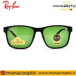 عینک آفتابی ری بن RB4342 مشکی مات (لنز سبز)