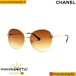 عینک شانل  D201223 فریم طلایی-لنز قهوه ای