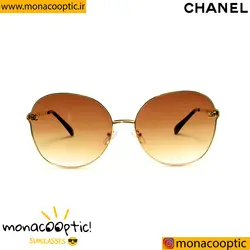 عینک شانل  D201223 فریم طلایی-لنز قهوه ای