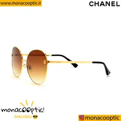 عینک شانل  D201223 فریم طلایی-لنز قهوه ای
