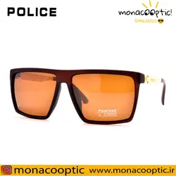 عینک آفتابی پلیس P5019 قهوه ای مات