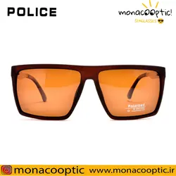 عینک آفتابی پلیس P5019 قهوه ای مات