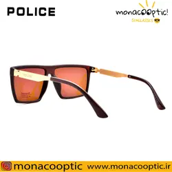 عینک آفتابی پلیس P5019 قهوه ای مات