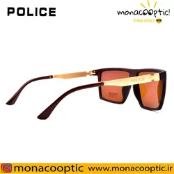 عینک آفتابی پلیس P5019 قهوه ای مات