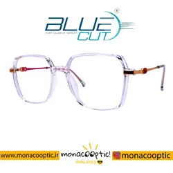 عینک طبی کد 2480 صورتی شفاف