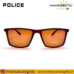 عینک آفتابی پلیس P5043 قهوه ای براق