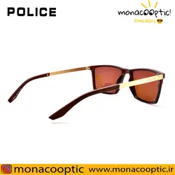 عینک آفتابی پلیس P5043 قهوه ای براق