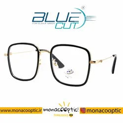 عینک طبی کد 7589 مشکی طلایی