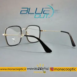 عینک طبی کد 7589 مشکی طلایی