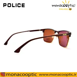 عینک آفتابی پلیس P5050 قهوه ای براق