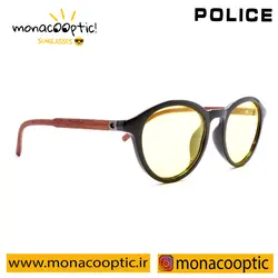 عینک شب پلیس P5002 مشکی براق