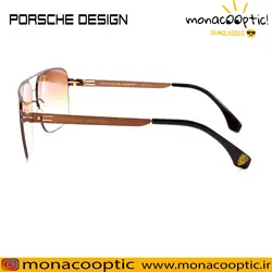 عینک آفتابی پورش دیزاین کد P8861 قهوه ای- لنز قهوه ای