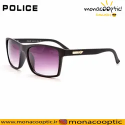 عینک آفتابی پلیس p19207 مشکی مات- لنز بنفش سایه روشن