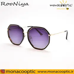 عینک آفتابی رونیا p9390 مشکی طلایی- لنز بنفش
