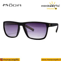 عینک آفتابی اوگا مورل 76040 مشکی مات زرد- لنز دودی