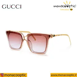 عینک آفتابی گوچی 15022 فریم رزگلد-لنز قهوه ای