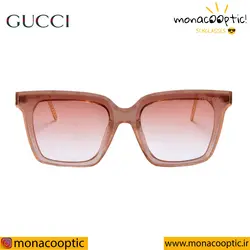 عینک آفتابی گوچی 15022 فریم رزگلد-لنز قهوه ای