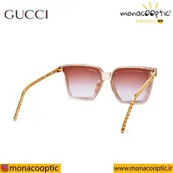 عینک آفتابی گوچی 15022 فریم رزگلد-لنز قهوه ای
