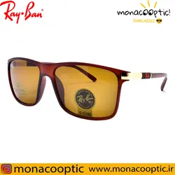 عینک آفتابی ری بن RB4347 قهوه ای مات(لنز قهوه ای-شیشه سنگ)