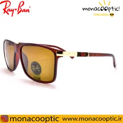 عینک آفتابی ری بن RB4347 قهوه ای مات(لنز قهوه ای-شیشه سنگ)