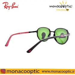 عینک آفتابی ری بن RB8221 مشکی براق(لنز سبز-شیشه سنگ)